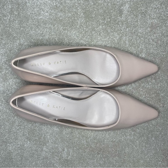 Kelly & Katie Nude See Through Block Heel Pumps - Picture 4 of 4